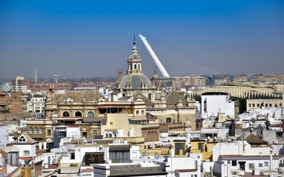 Vista del edificio del Parlamento de Andalucía en Sevilla