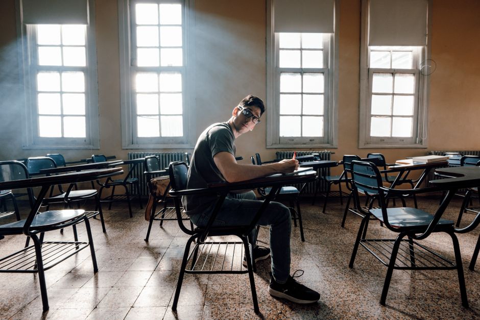 Aula de un centro educativo en la Comunidad de Madrid