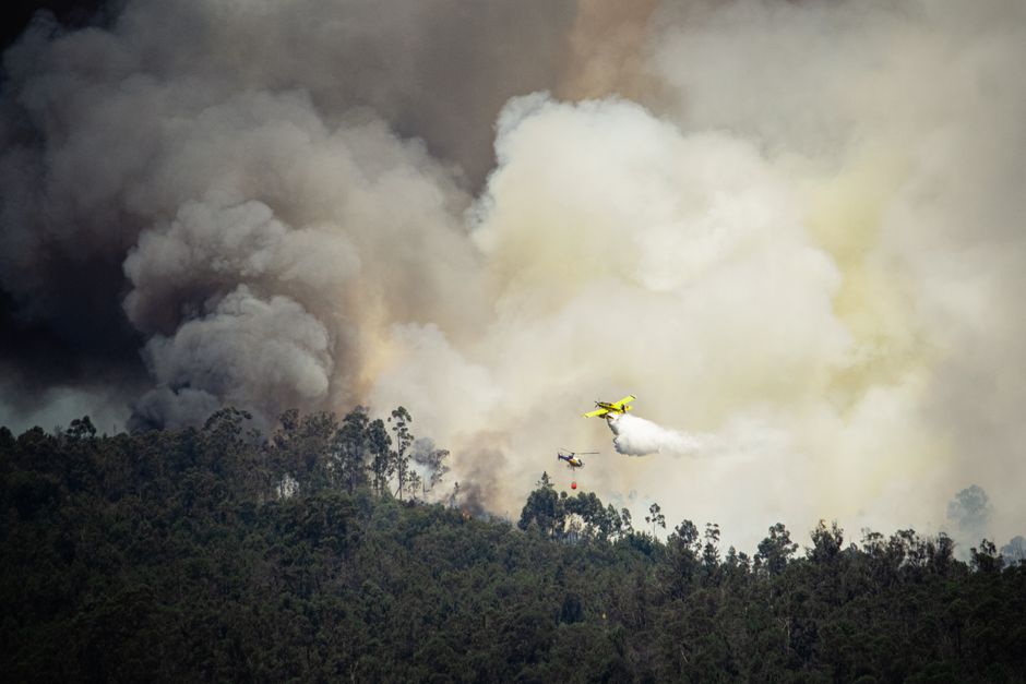 Medios aéreos de extinción de incendios forestales en Madrid