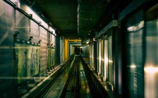 Túnel en construcción en zona urbana